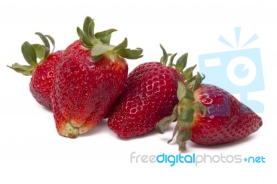 Fresh Strawberries Fruits Stock Photo