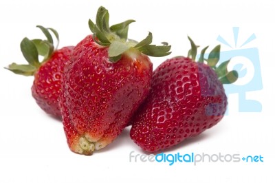 Fresh Strawberries Fruits Stock Photo