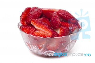 Fresh Strawberries Fruits Stock Photo