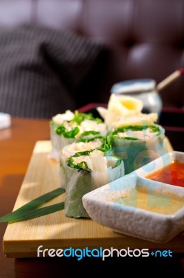 Fresh Sushi Choice Combination Assortment Selection Stock Photo