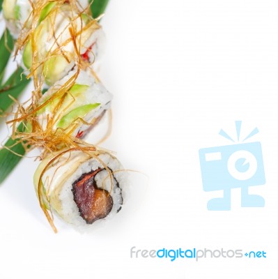 Fresh Sushi Choice Combination Assortment Selection Stock Photo