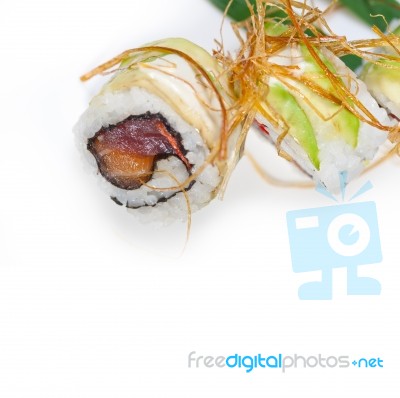 Fresh Sushi Choice Combination Assortment Selection Stock Photo