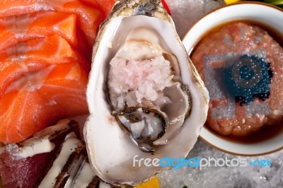 Fresh Sushi Choice Combination Assortment Selection Stock Photo