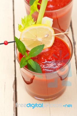 Fresh Tomato Juice Stock Photo