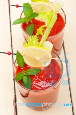 Fresh Tomato Juice Stock Photo