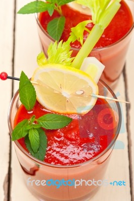 Fresh Tomato Juice Stock Photo