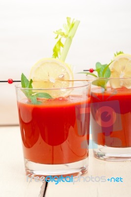 Fresh Tomato Juice Stock Photo