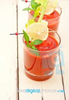 Fresh Tomato Juice Stock Photo