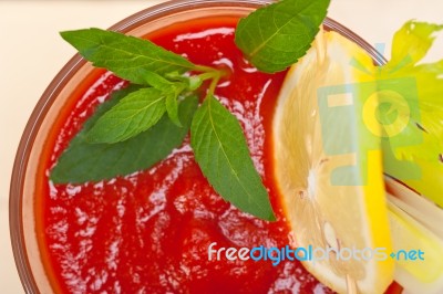 Fresh Tomato Juice Stock Photo