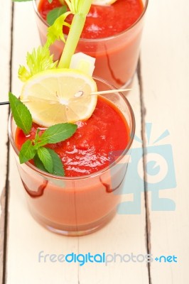 Fresh Tomato Juice Stock Photo