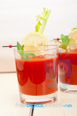 Fresh Tomato Juice Stock Photo