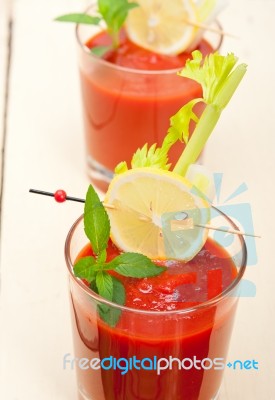 Fresh Tomato Juice Stock Photo