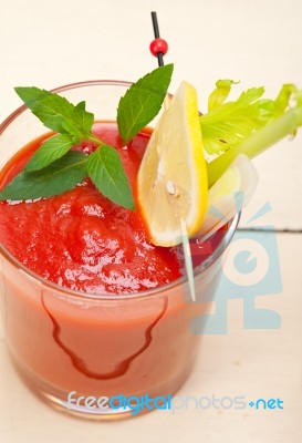 Fresh Tomato Juice Stock Photo