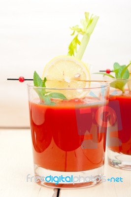 Fresh Tomato Juice Stock Photo