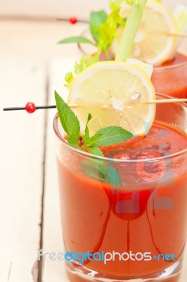 Fresh Tomato Juice Stock Photo