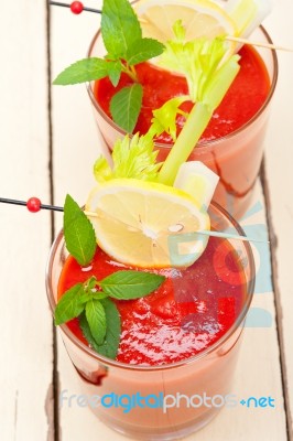 Fresh Tomato Juice Stock Photo