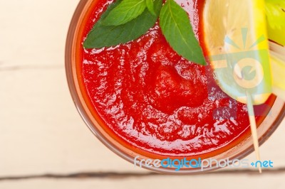 Fresh Tomato Juice Stock Photo