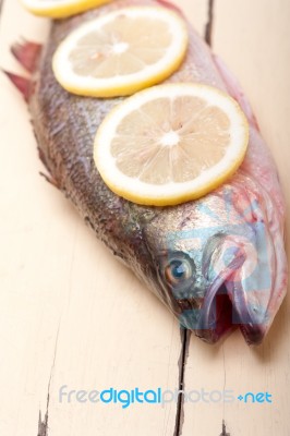 Fresh Whole Raw Fish Stock Photo