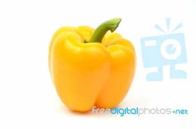 Fresh Yellow Paprika Stock Photo