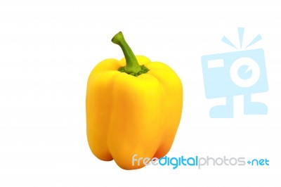 Fresh Yellow Peppers Stock Photo