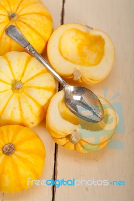 Fresh Yellow Pumpkin Stock Photo