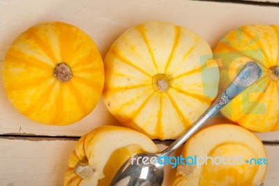 Fresh Yellow Pumpkin Stock Photo