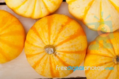 Fresh Yellow Pumpkin Stock Photo