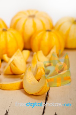 Fresh Yellow Pumpkin Stock Photo