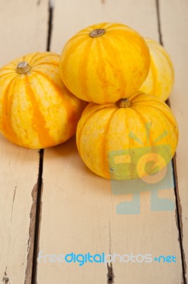 Fresh Yellow Pumpkin Stock Photo