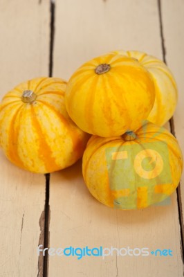 Fresh Yellow Pumpkin Stock Photo