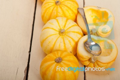 Fresh Yellow Pumpkin Stock Photo