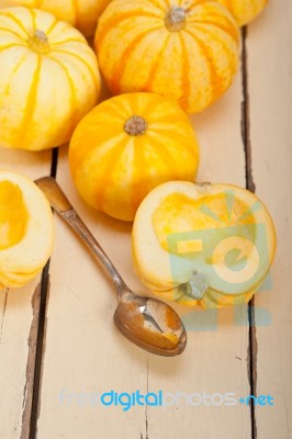 Fresh Yellow Pumpkin Stock Photo