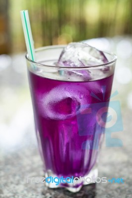 Freshing Drink In Glass Stock Photo