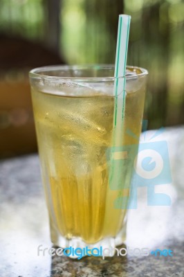 Freshing Drink In Glass Stock Photo