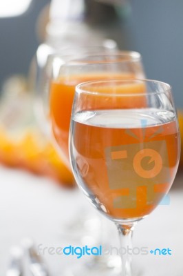 Freshly Made Orange Juice Stock Photo