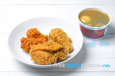 Fried Chicken Stock Photo