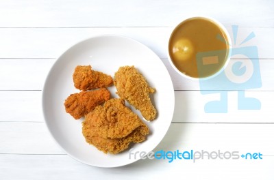 Fried Chicken Stock Photo