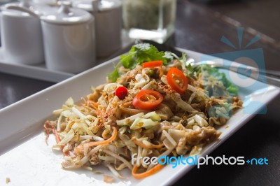 Fried Noodle Stock Photo