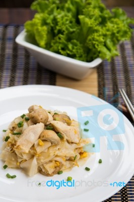 Fried Noodles Stock Photo