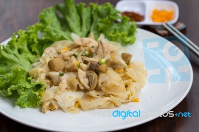 Fried Noodles Stock Photo