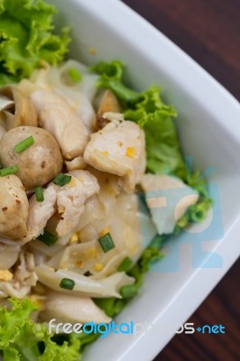 Fried Noodles Stock Photo