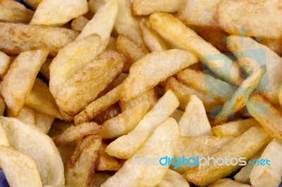 Fried Potatoes Stock Photo