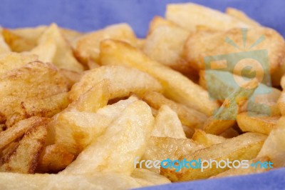 Fried Potatoes Stock Photo