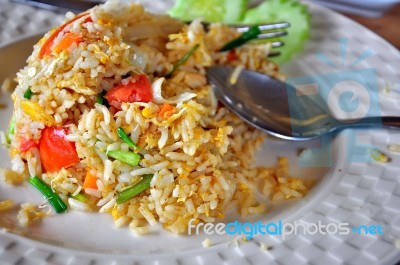 Fried Rice Stock Photo