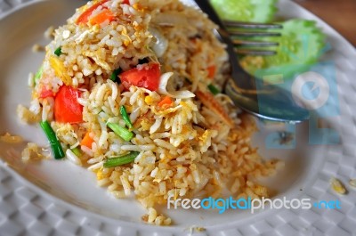 Fried Rice Stock Photo