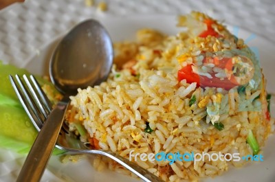 Fried Rice Stock Photo