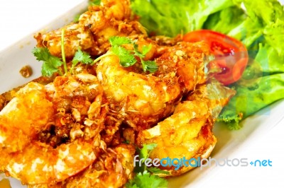 Fried Shrimp  Stock Photo