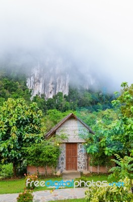 Front Home In The Morning Stock Photo