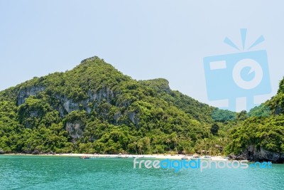 Front Of Ko Wua Talap Island Stock Photo