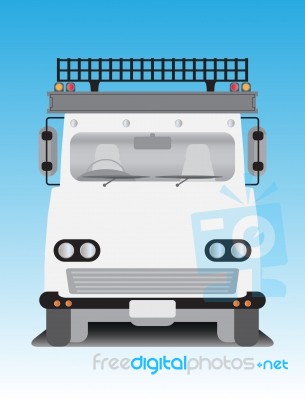 Front View Of Old Truck Stock Image